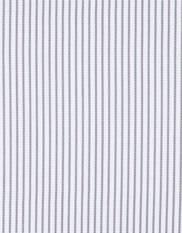 London White & Grey Herringbone Stripe Shirt