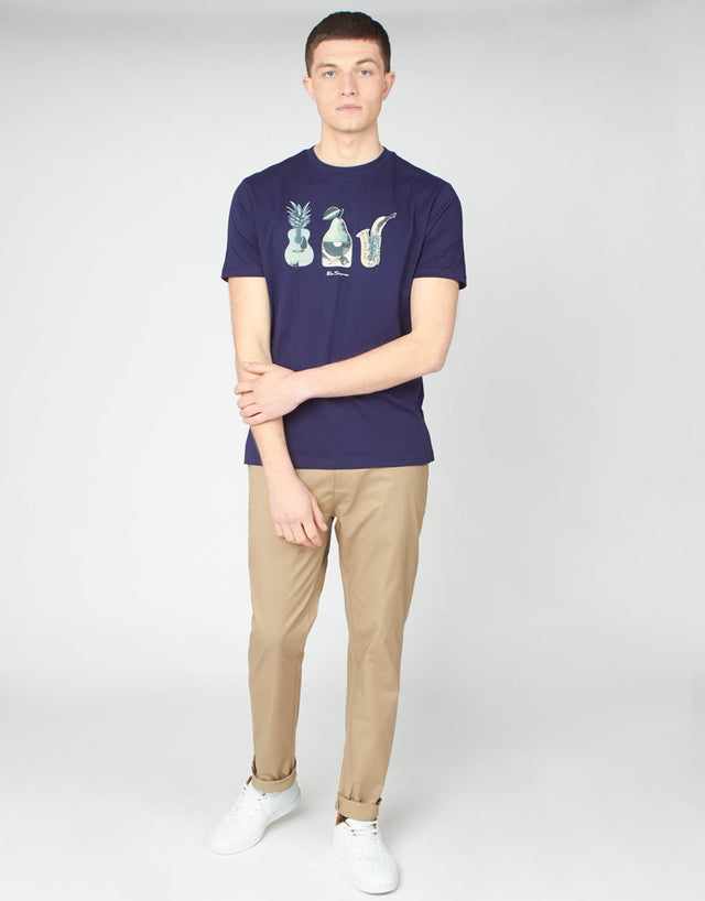 Ben Sherman Banana Split Marine Tee