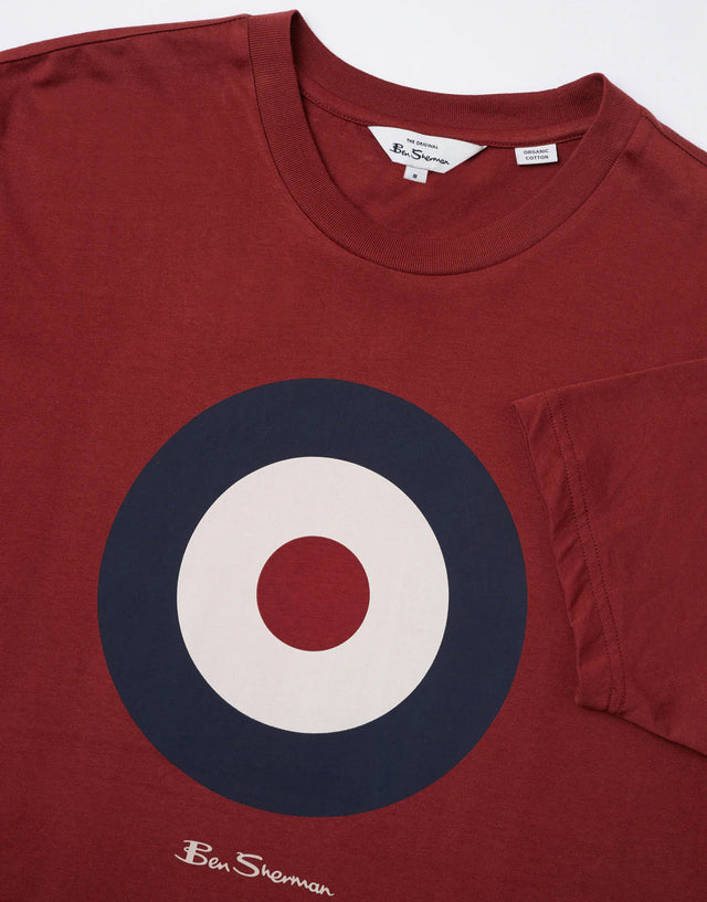 Ben Sherman Signature Target Claret T-Shirt