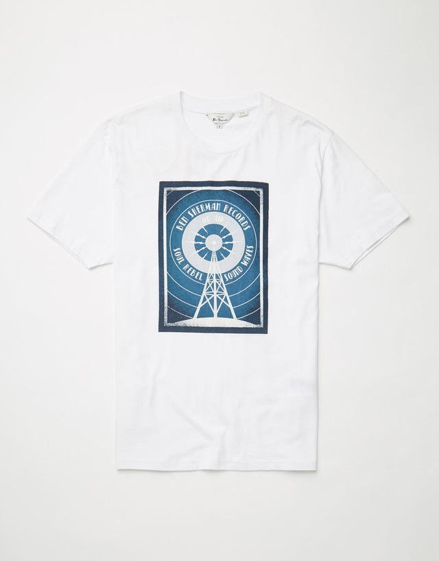 Ben Sherman Radio Tower Tee White