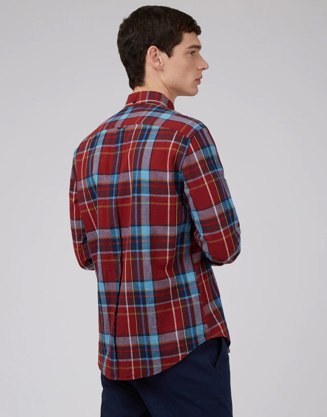 Ben Sherman Madras Check Red Shirt