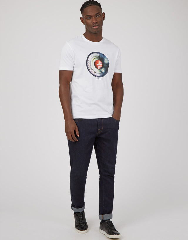 Ben Sherman Splice Target Tee White