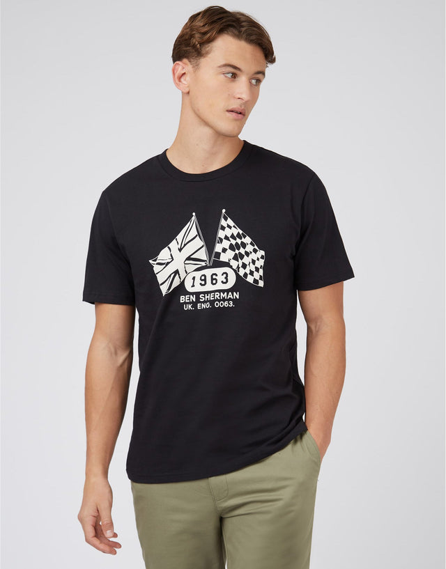 Ben Sherman Heritage Flag Black T-Shirt