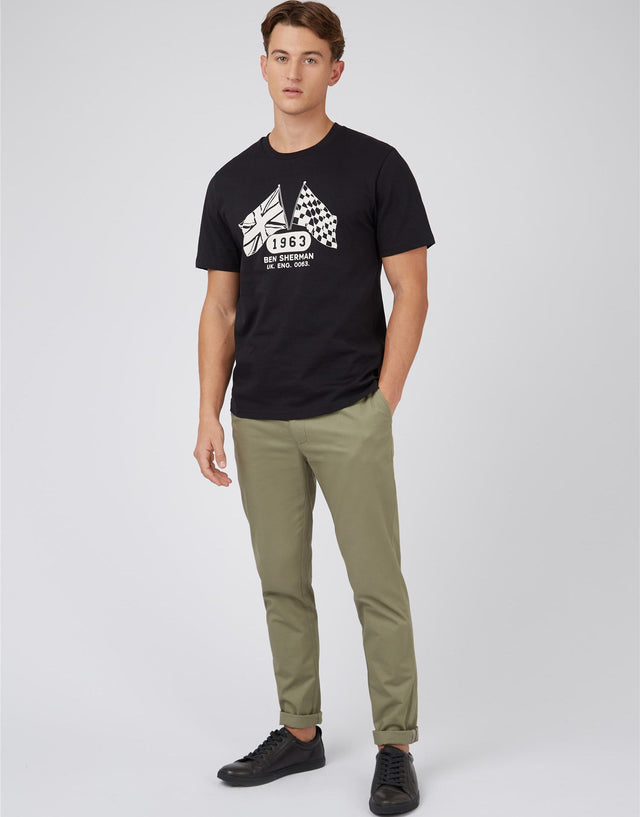 Ben Sherman Heritage Flag Black T-Shirt