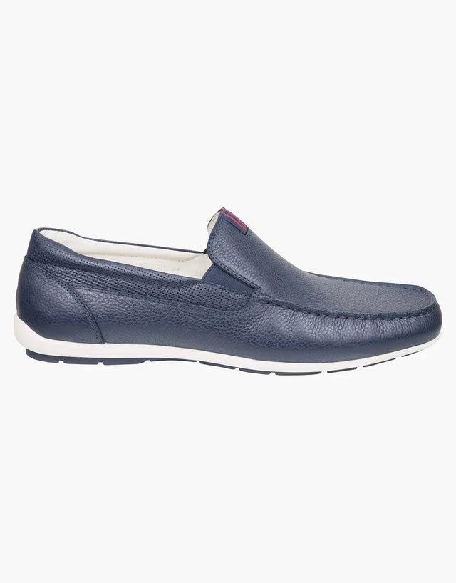 Florsheim Bermuda Navy Tumbled Slip On