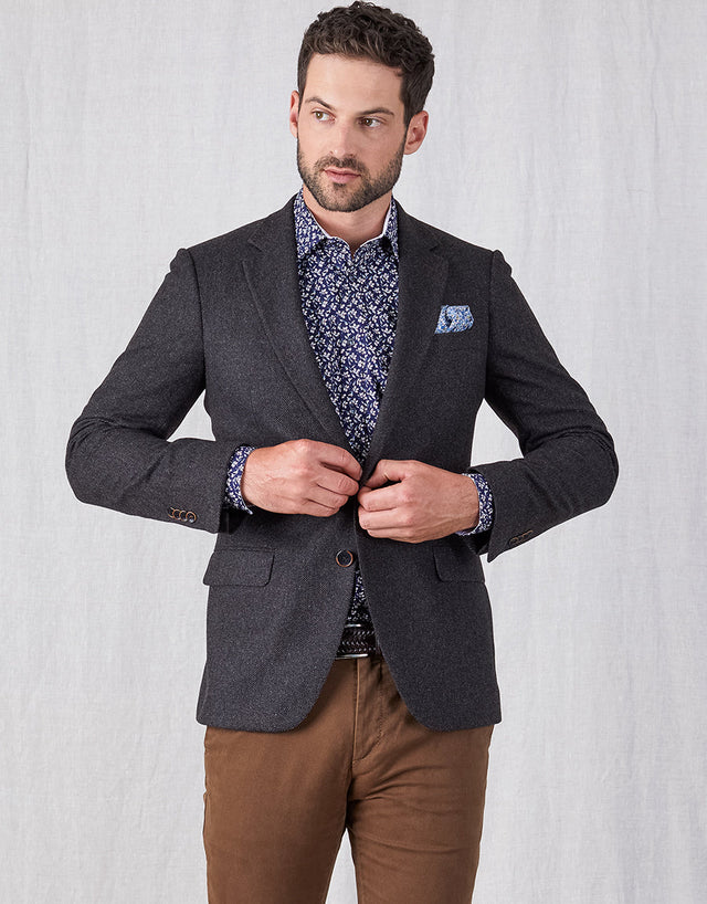 Hawker Chocolate Twill Blazer