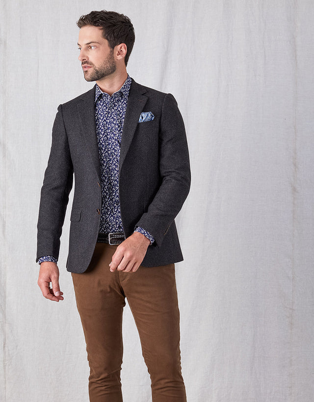 Hawker Chocolate Twill Blazer