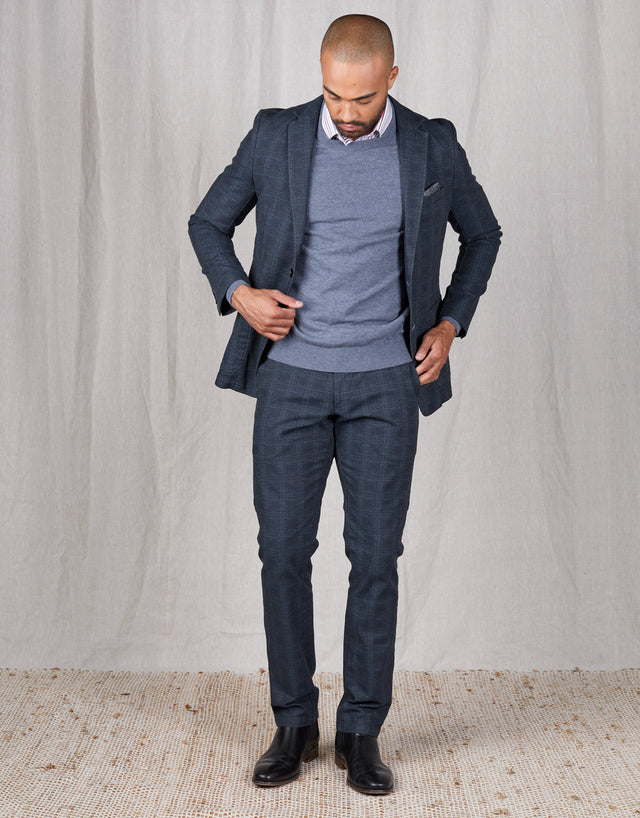 Spectre Navy Check Blazer