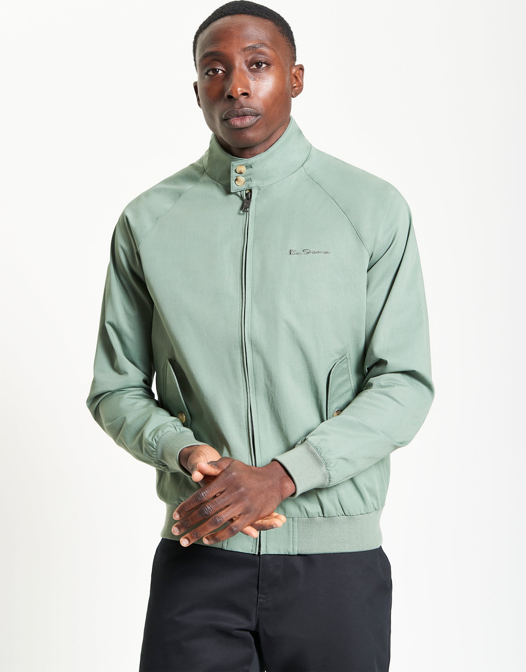 Ben Sherman Harrington Pale Khaki Casual Jacket