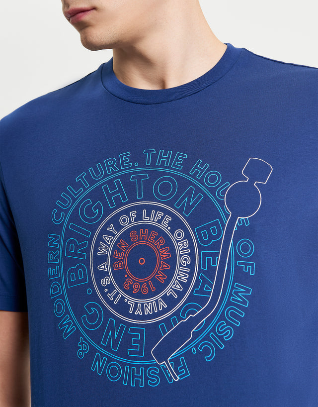 Ben Sherman Record Target Royal Blue T-Shirt