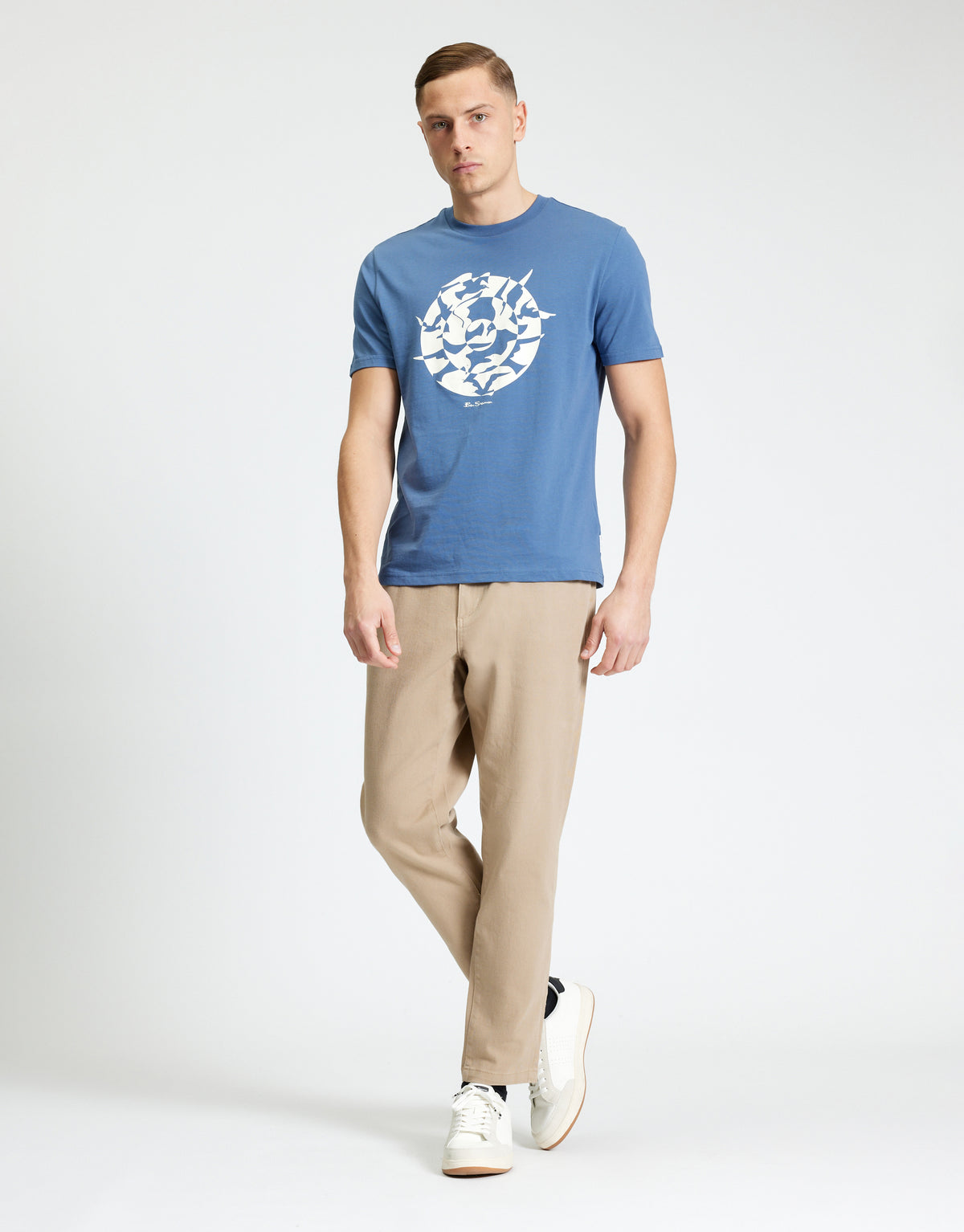 Ben Sherman Seagull Target Indigo T-Shirt
