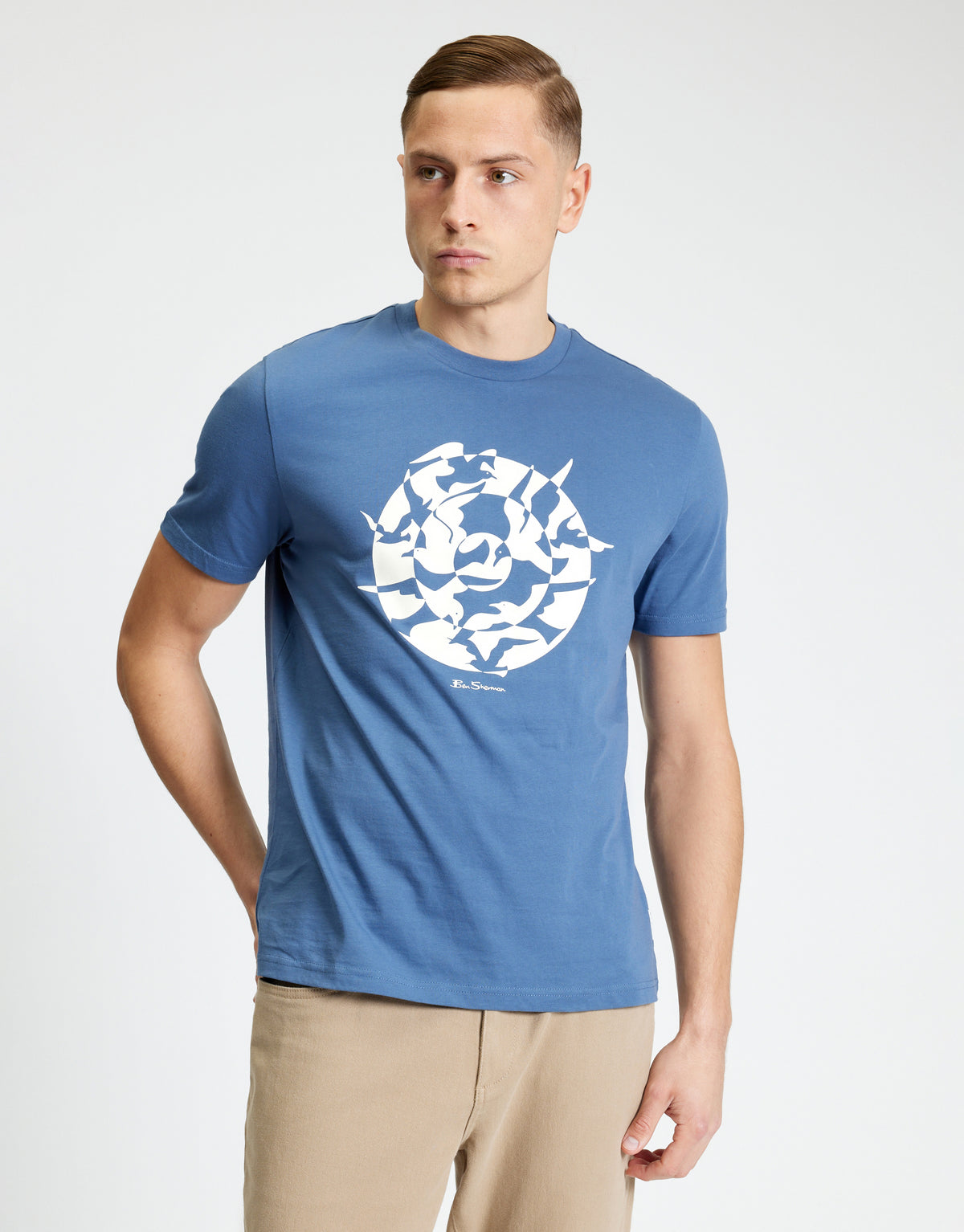 Ben Sherman Seagull Target Indigo T-Shirt