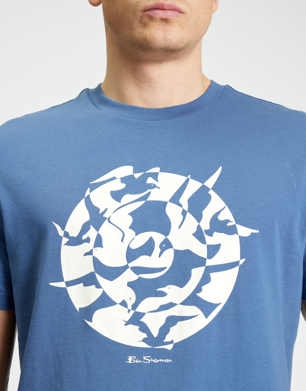 Ben Sherman Seagull Target Indigo T-Shirt