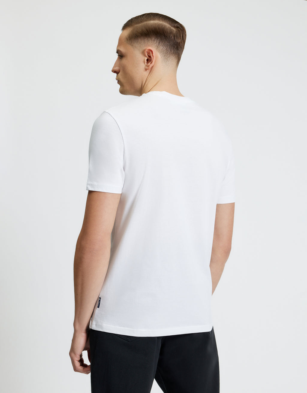 Ben Sherman Jumble Guitars White T-Shirt