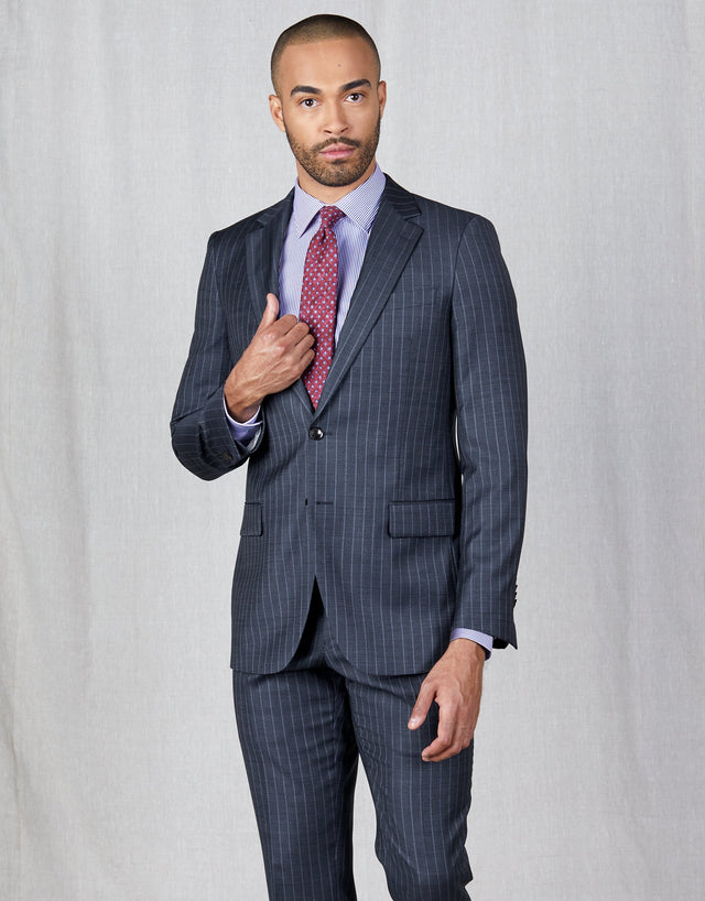 Cooper Navy Pinstripe Two Piece Suit