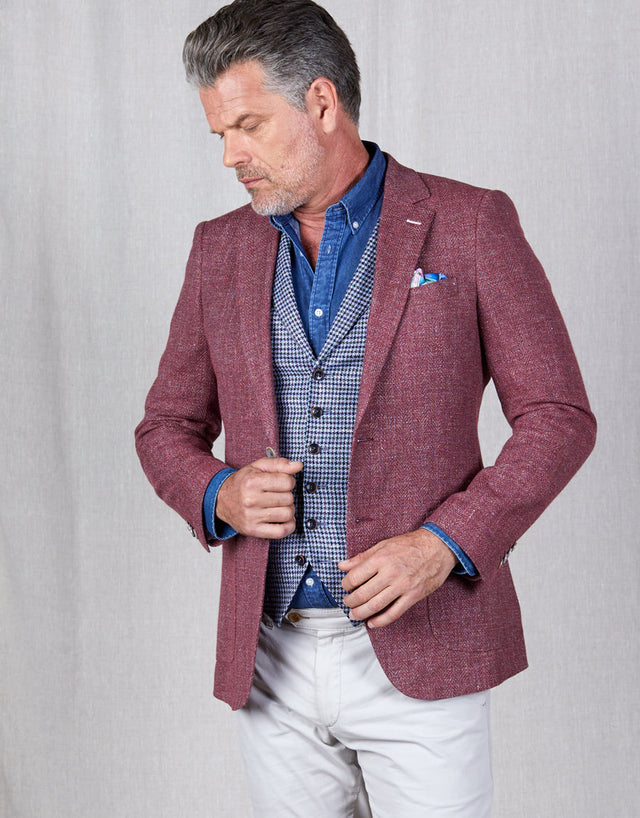 Pearse Berry Herringbone Blazer