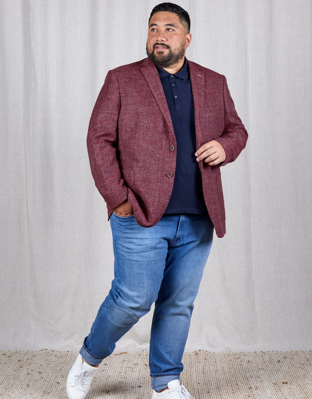 Pearse Berry Herringbone Blazer