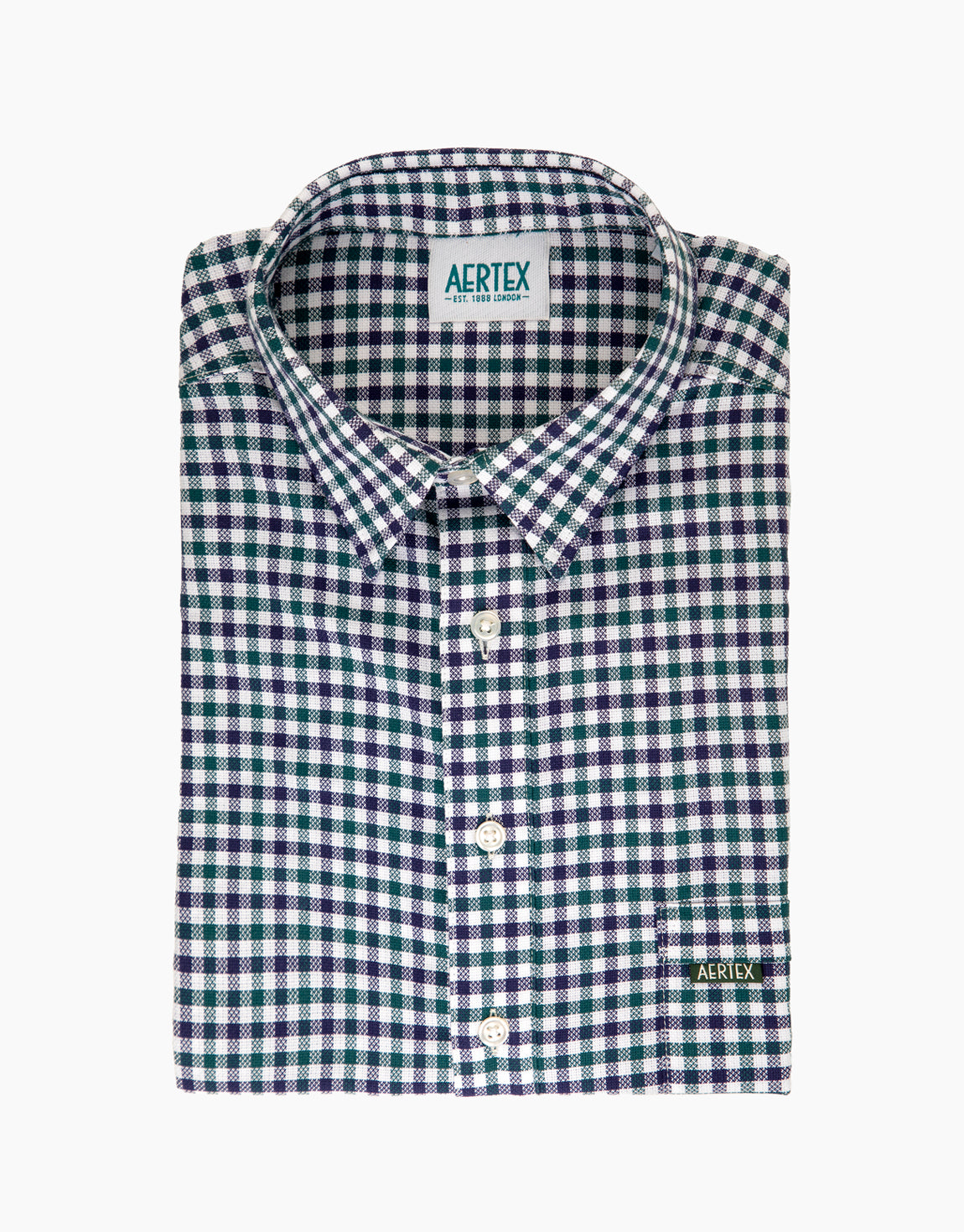 Aertex Taunton Green Short Sleeve Polo Shirt