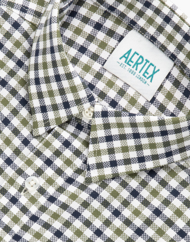Aertex Taunton Khaki Short Sleeve Polo Shirt