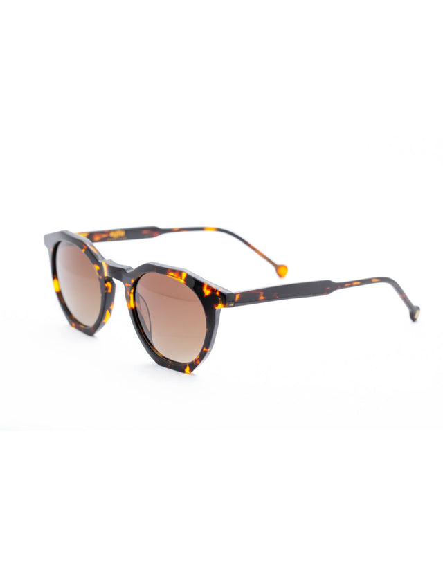 AGE Eyewear Cage Brown Tortoiseshell Sunglasses