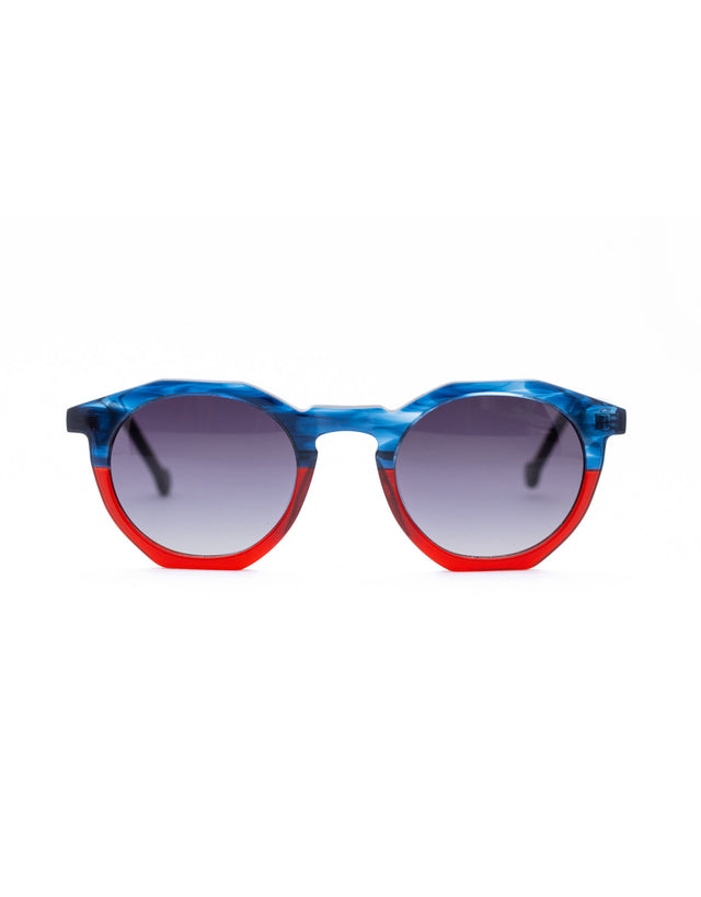 AGE Eyewear Cage Blue To Red Sunglasses