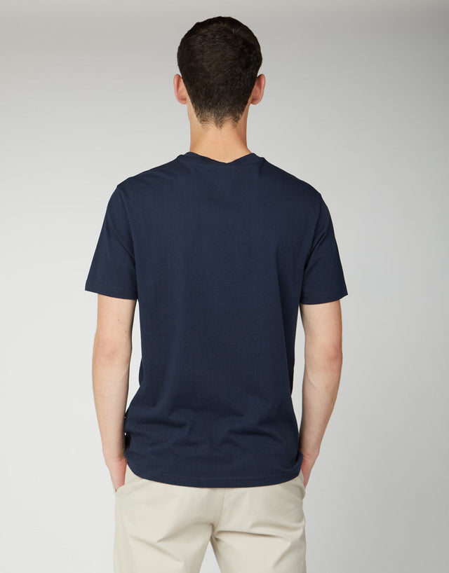 Ben Sherman Navy Paisley Logo Tee