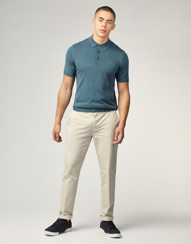 Ben Sherman Signature Teal Short Sleeve Polo