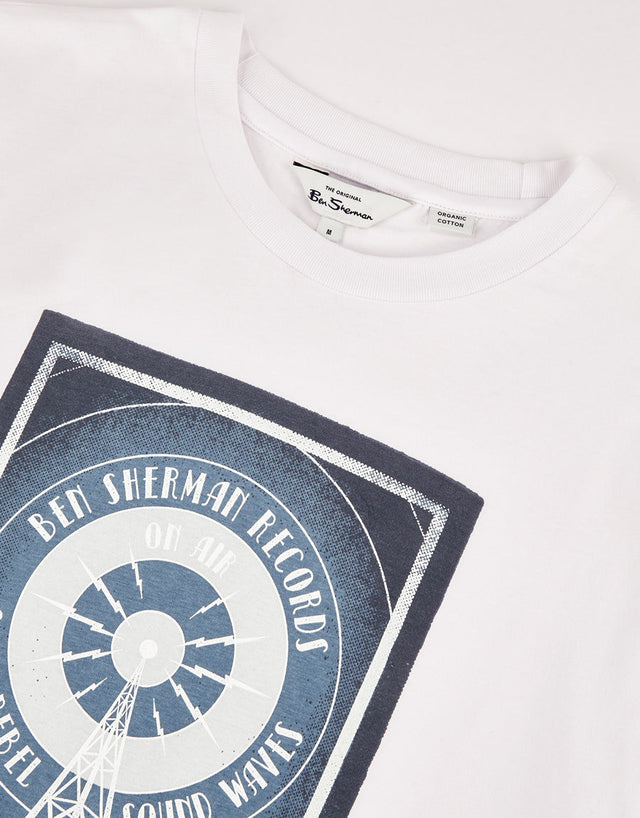 Ben Sherman Radio Tower Tee White