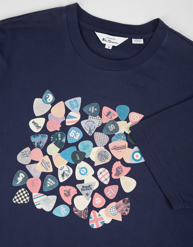 Ben Sherman Vintage Plectrum Tee Marine