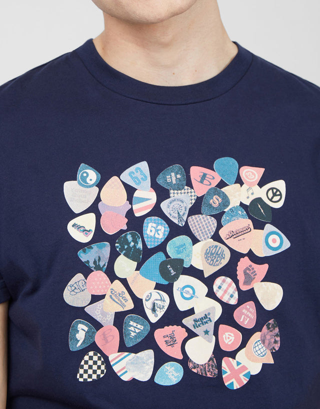 Ben Sherman Vintage Plectrum Tee Marine