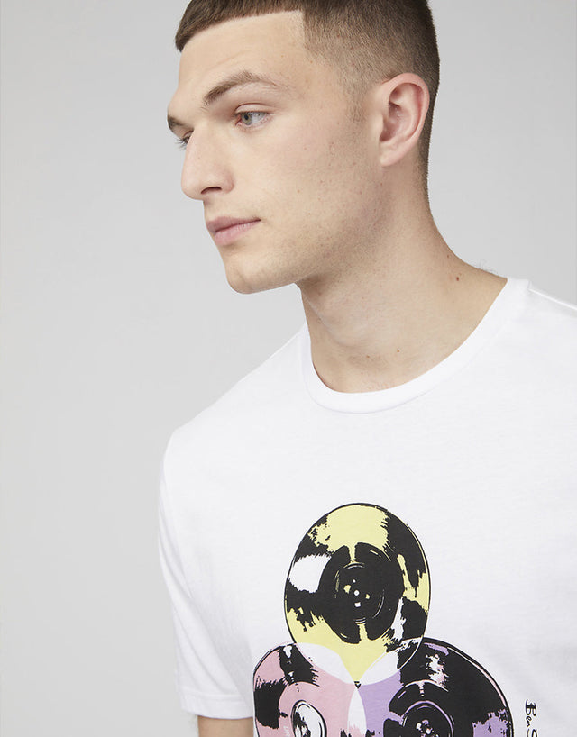 Ben Sherman Drop The Needle White T-Shirt