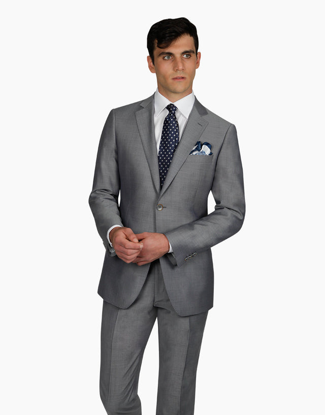 Blake grey merino two piece suit