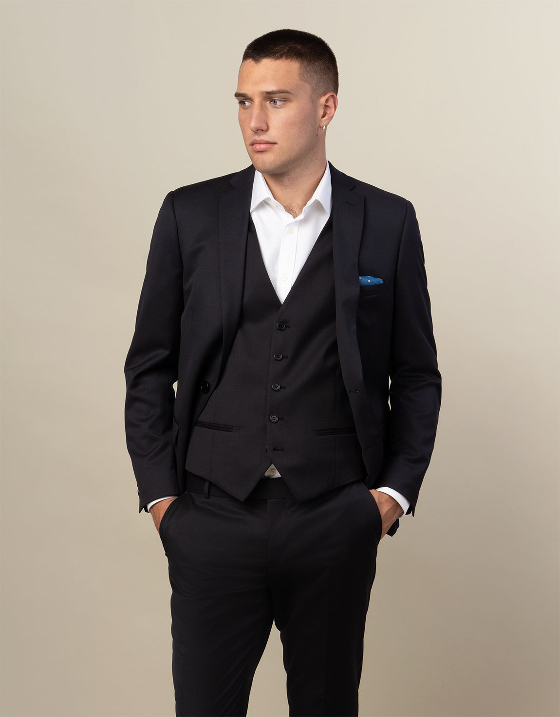 Churchill Black Waistcoat