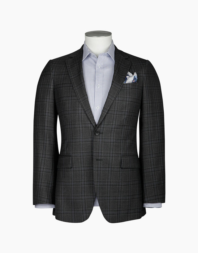 Cooper grey check two piece suit