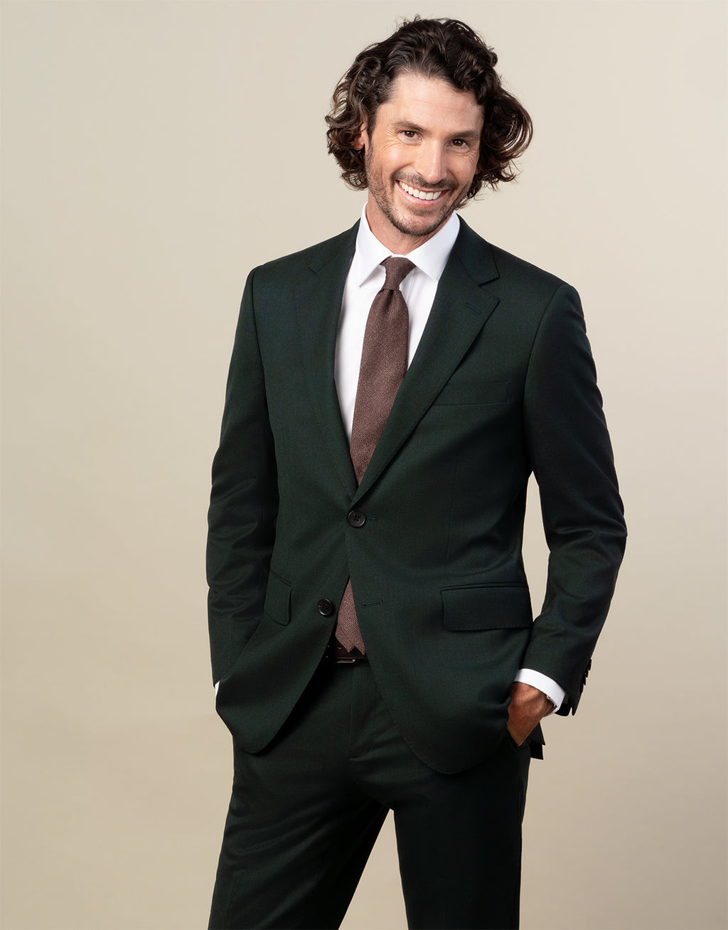 York White Herringbone Non-Iron Shirt