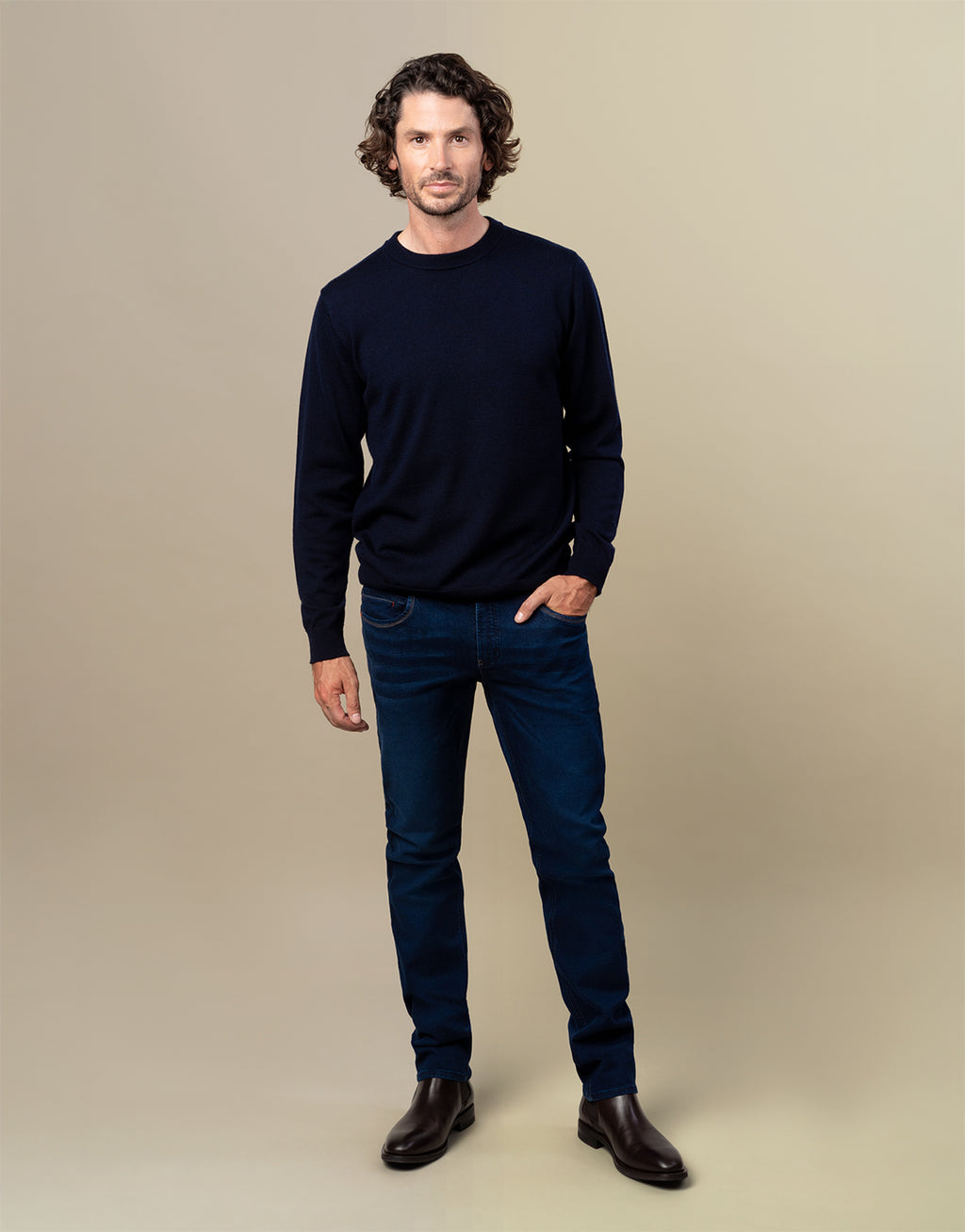 Tom is 185cm wearing size 32
