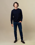 Tom is 185cm wearing size 32
