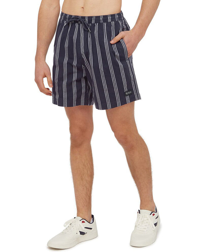 Ben Sherman Stripe Marine Elastic Shorts