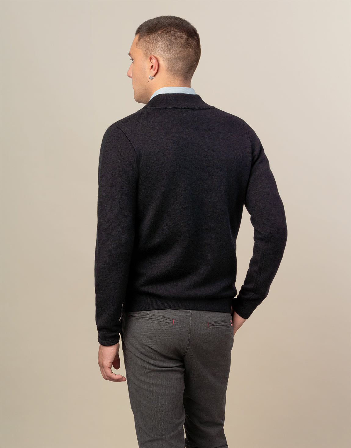Mataura Black 1/4 Zip Jersey