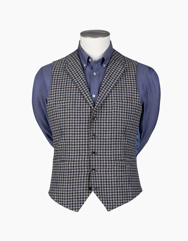 Shelby Gun Check Waistcoat