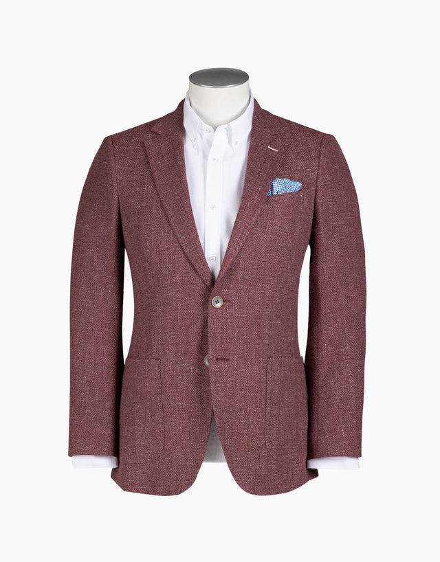 Pearse Berry Herringbone Blazer