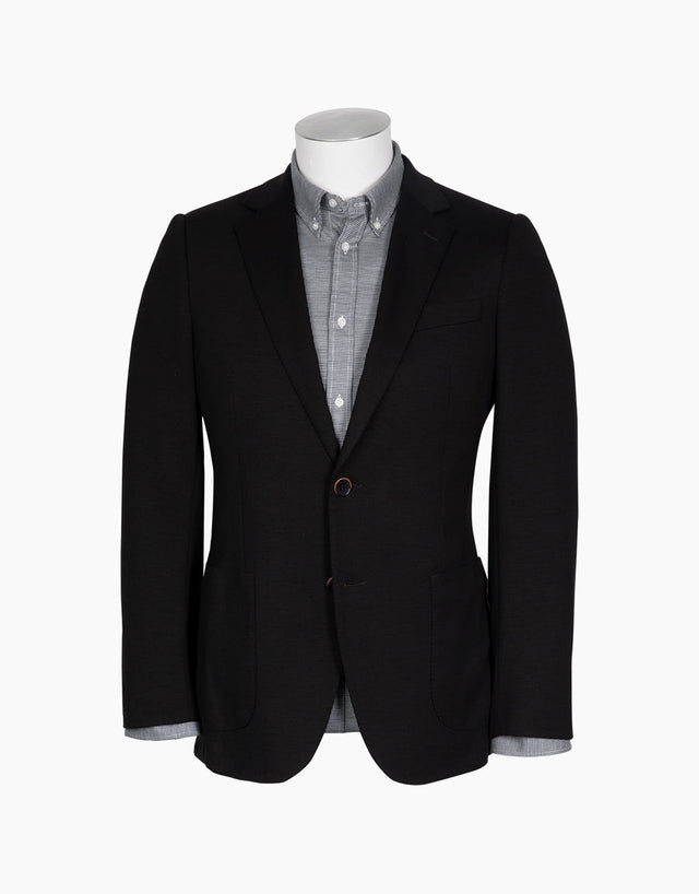 Pearse Black Jersey Blazer