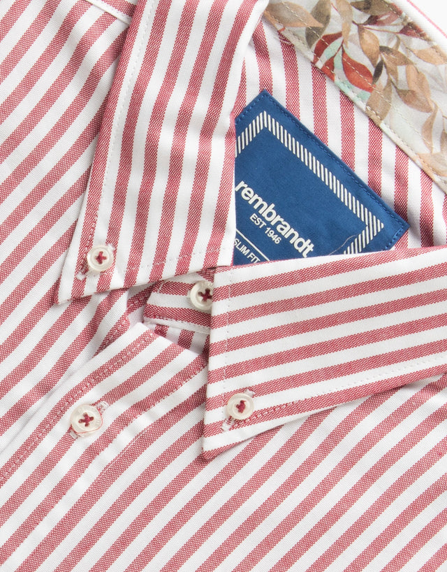 Ohope Red & White Stripe Shirt