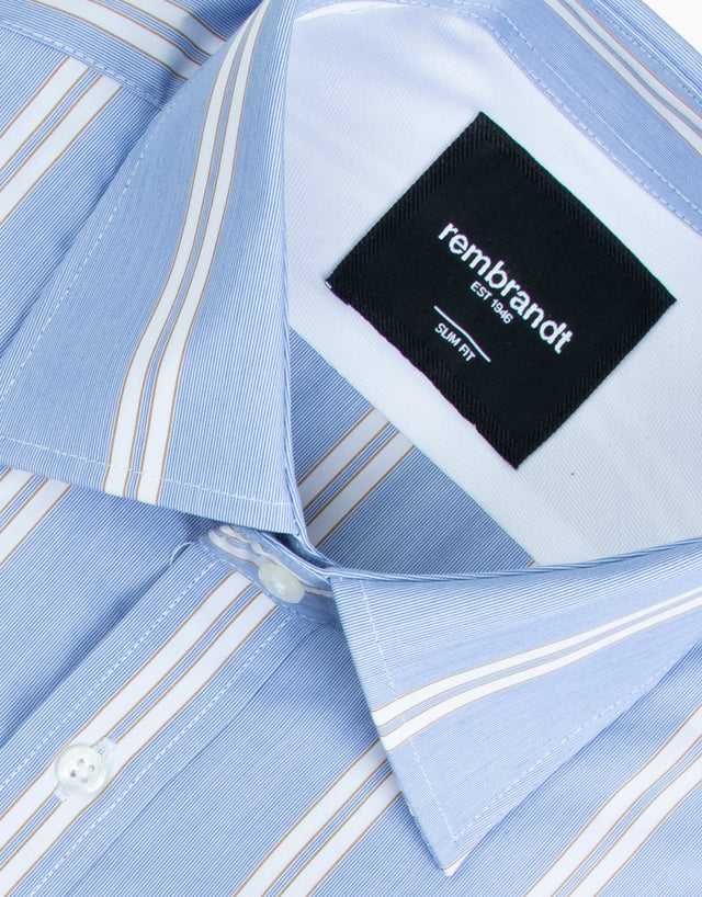 London Bold Blue Stripe Shirt