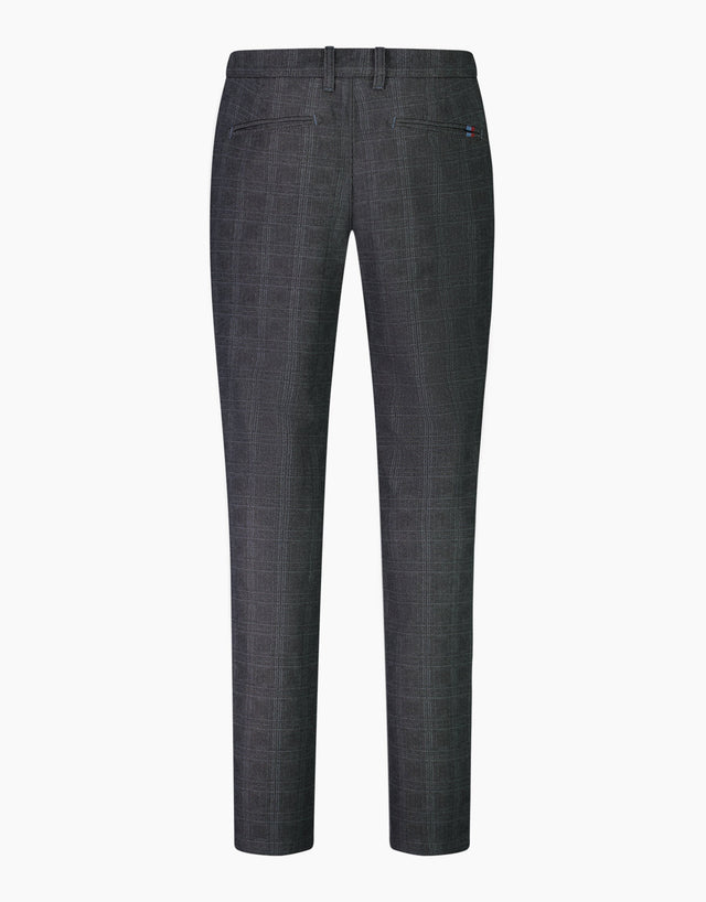 Soho Charcoal Check Chinos