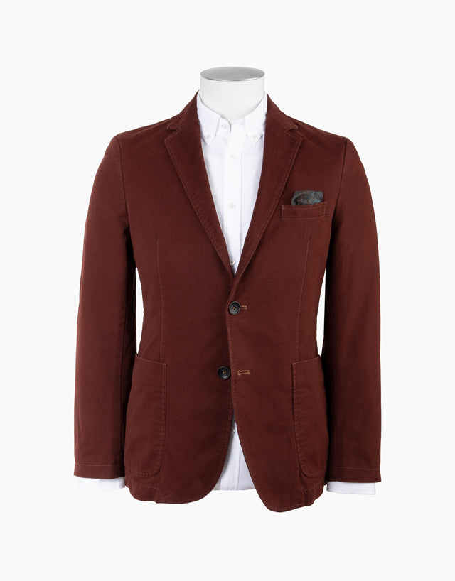 Spectre Burgundy Twill Blazer