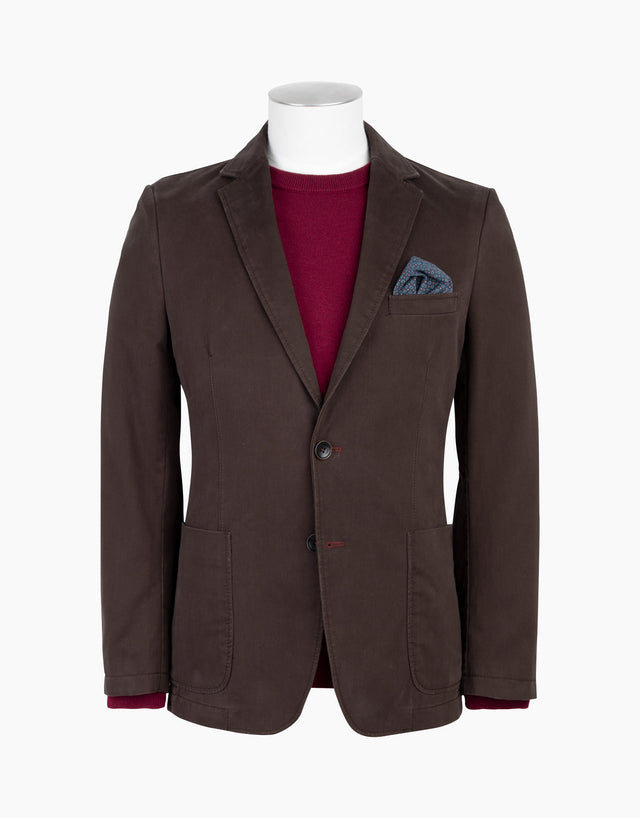 Spectre Dark Brown Twill Blazer