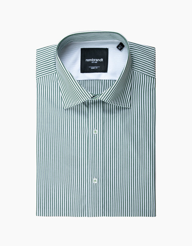 London Green & White Stripe Shirt