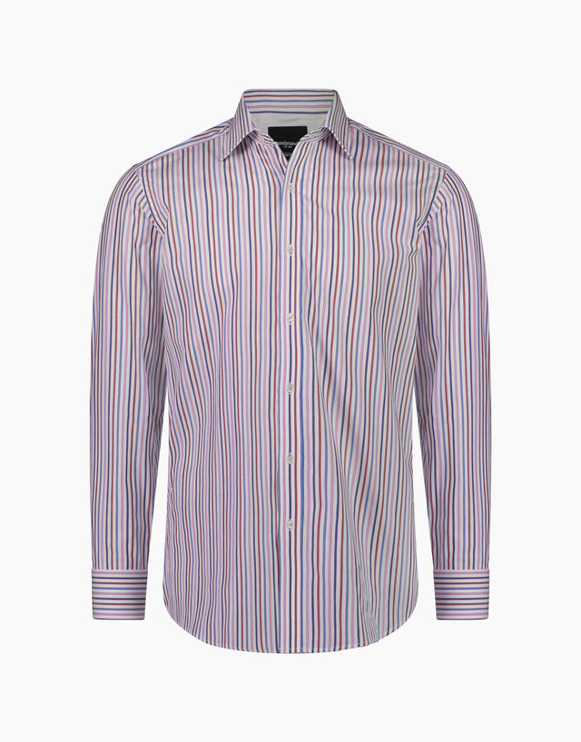 London Pink, Red & Blue Stripe Shirt