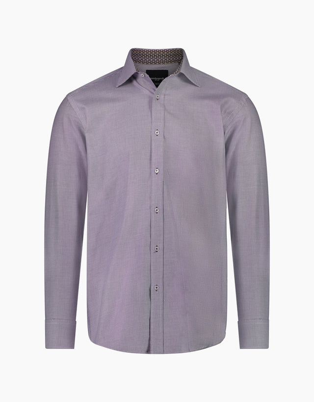 Barbican Purple Microdesign Shirt